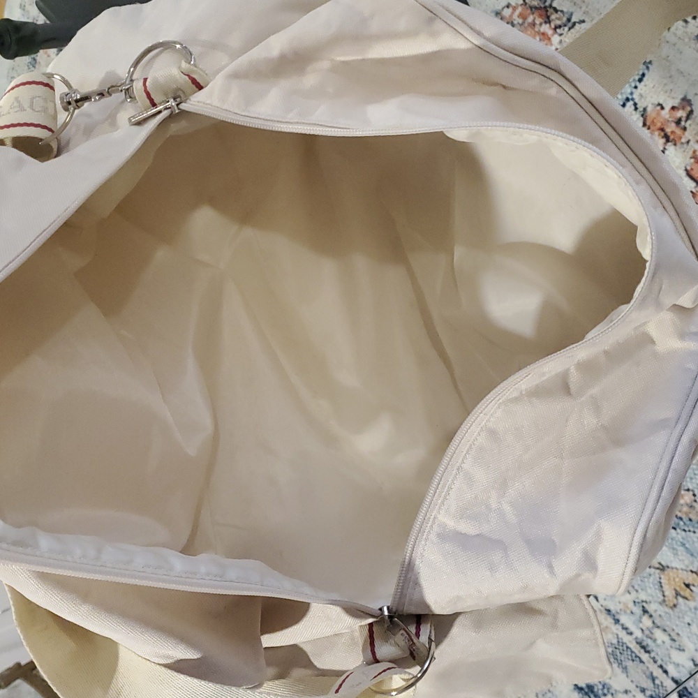 Burberry Vintage Duffel Shoulder Gym Weekender Travel Bag - Picture 10 of 11